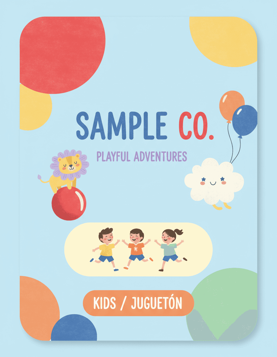 Vista previa de estilo de contenido: playful kids