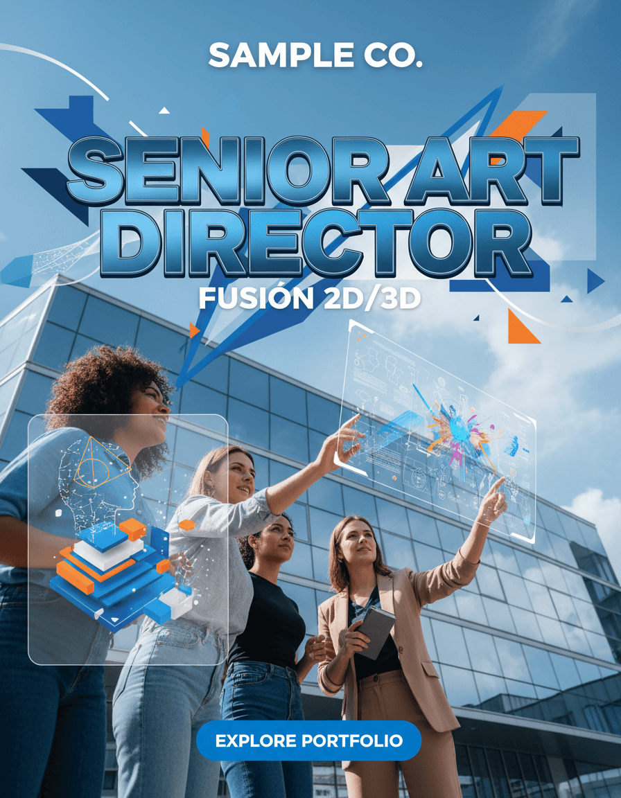 Vista previa de estilo de contenido: senior art director commercial fusion
