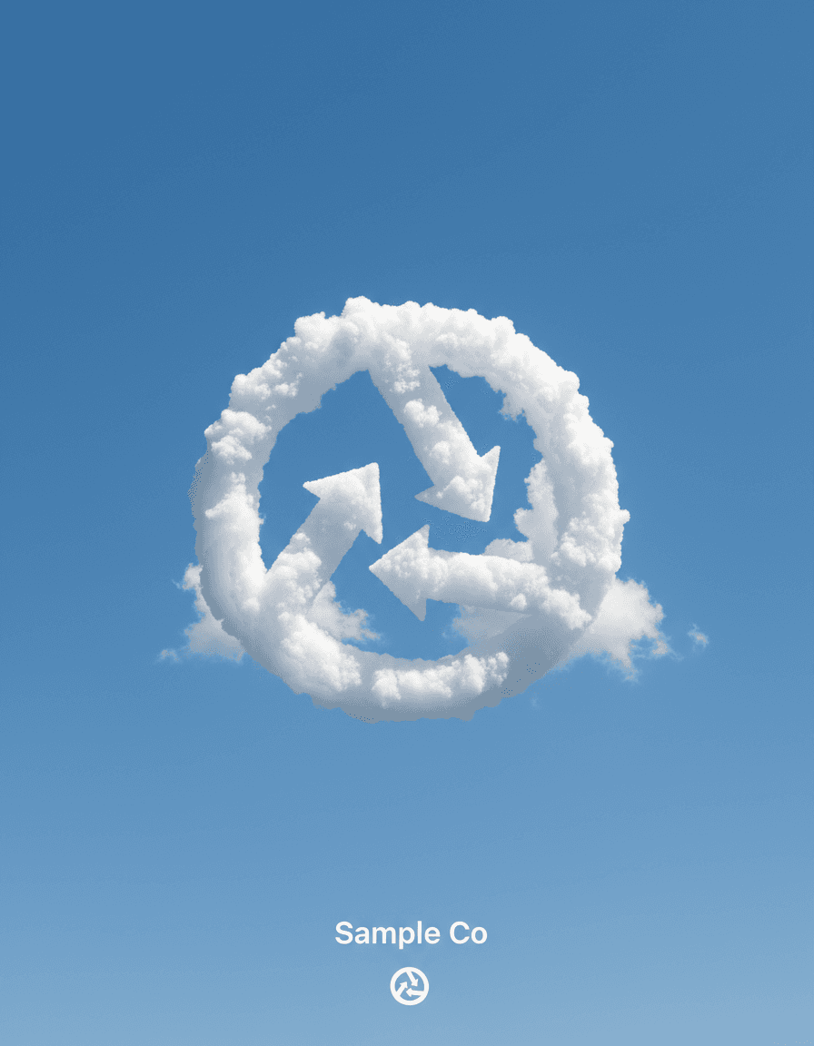 Vista previa de estilo de contenido: logo cloud surrealism