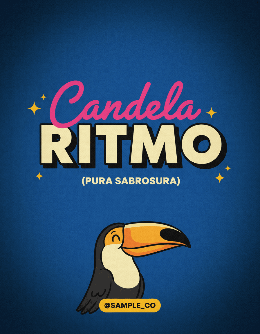 Vista previa de estilo de contenido: retro latin pop poster
