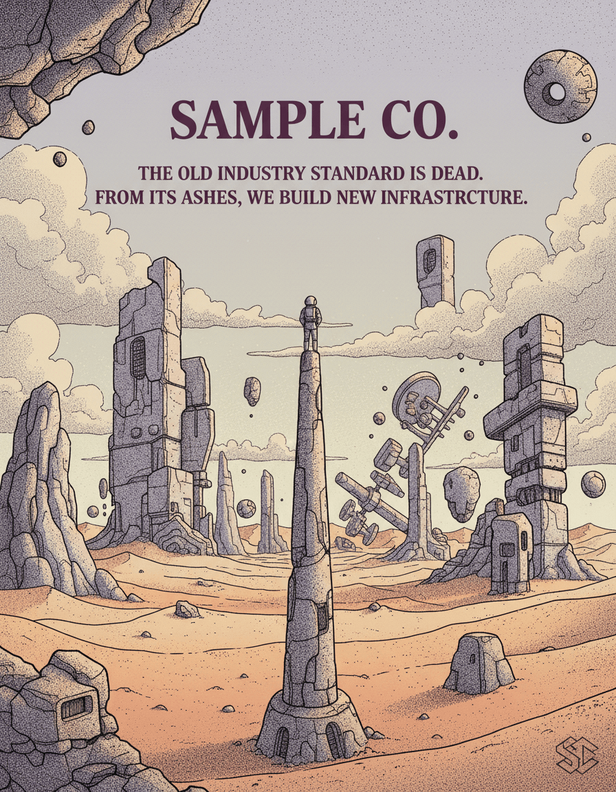 Vista previa de estilo de contenido: moebius surrealist vision