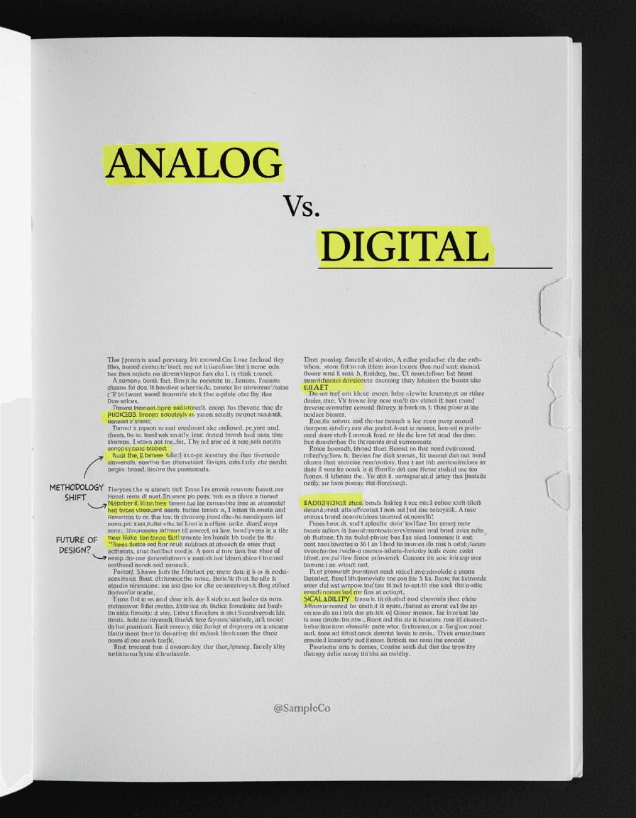 Vista previa de estilo de contenido: annotated manuscript cover