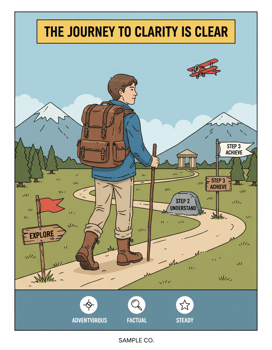 Vista previa de estilo de contenido: ligne claire journey