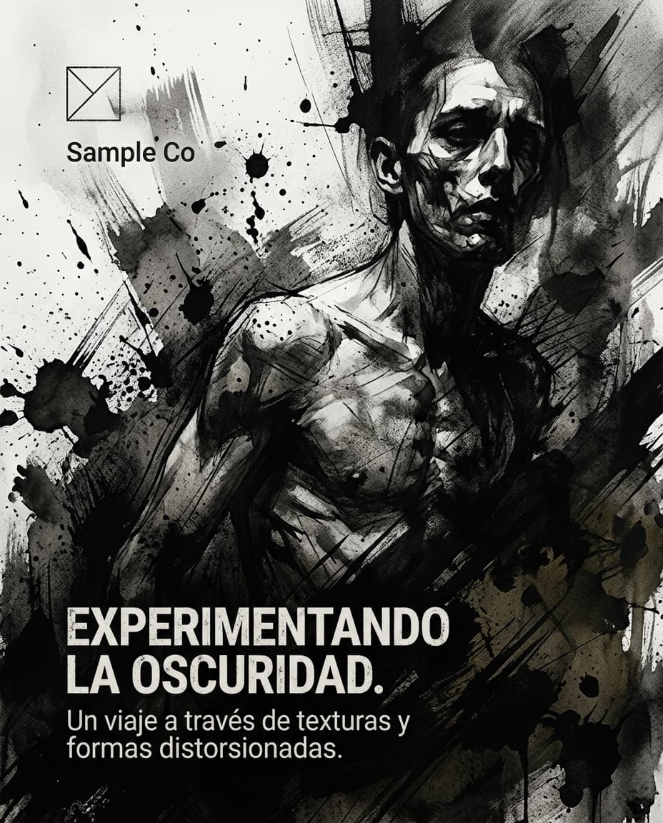 Vista previa de estilo de contenido: experimental dark texture breccia